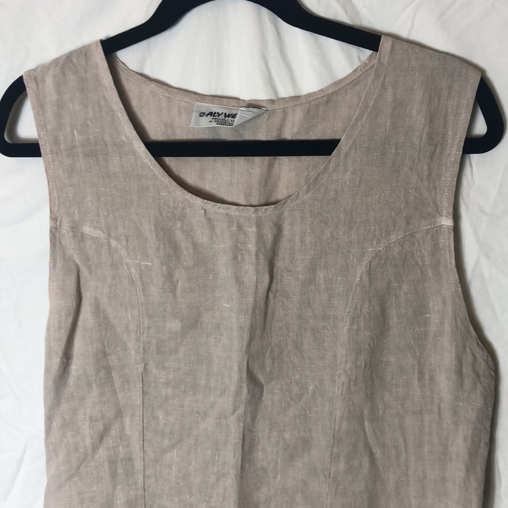 Aly Wear 100% Linen Dress (C) - Picture 2 of 9